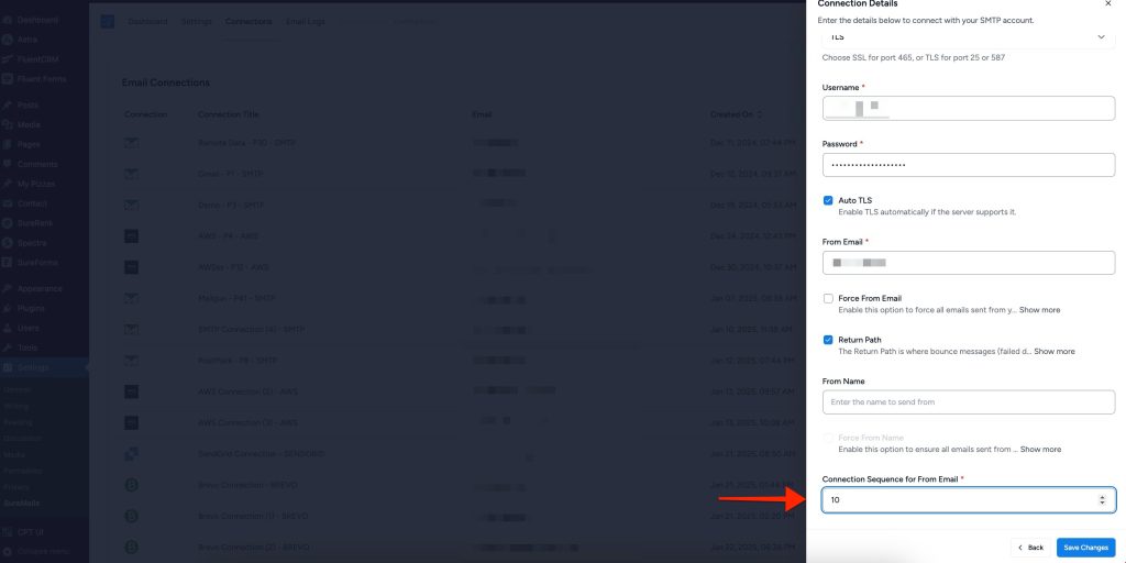 How to Set Up Multiple Backup Connections for Each "From Email" in SureMail Connection Sequence 1024x512