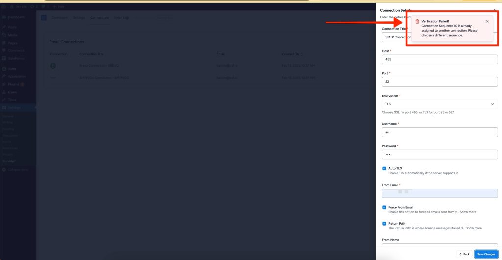 Connection Sequence Verification Failed Verification Failed 1024x531