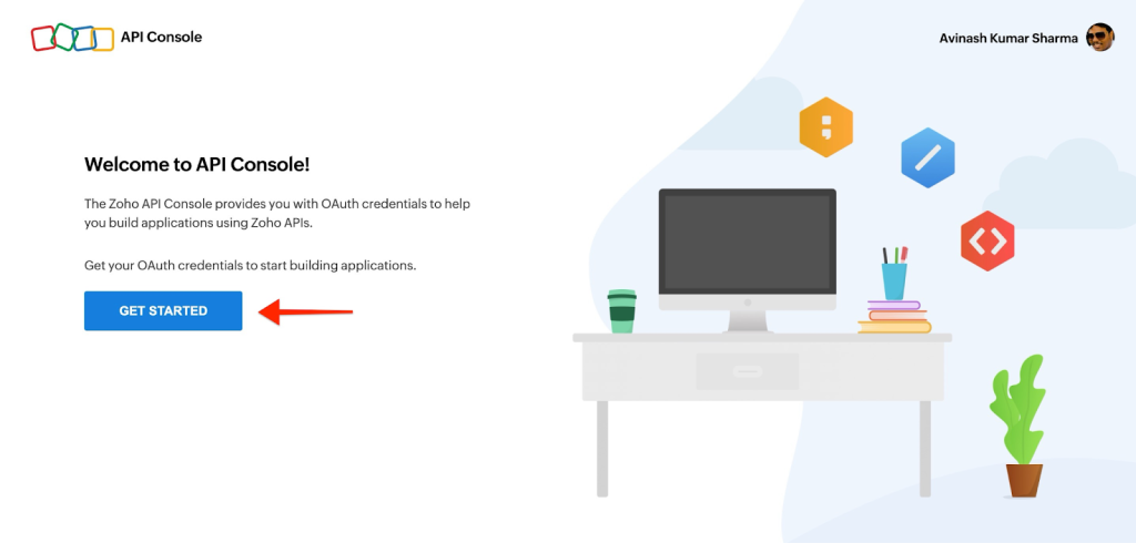 Zoho Mail Click the GET STARTED Button.